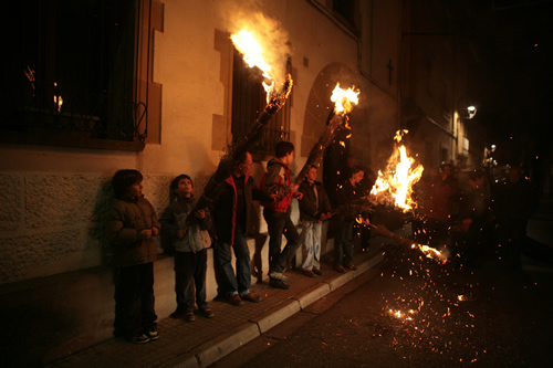 Les atxes durant la Cavalcada
