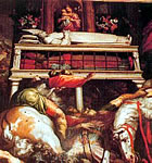 Pintura amb la història de Sant Narcís