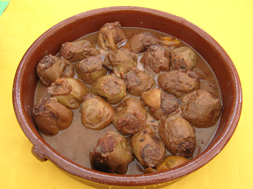 Plat de pomes de relleno