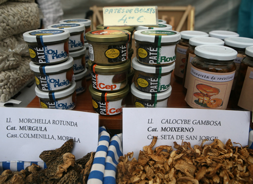 Patés de bolets i bolets en sec