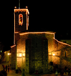 El campanar il·luminat