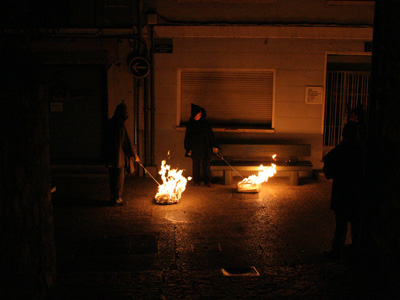 Falla tradicional, amb escorça de bedoll