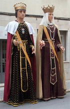 Els gegants d'Amposta, en Ferran i la Isabel