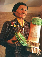 La puntaire Teresina, gegantona de l'Arboç