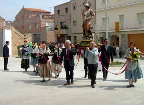 Processó amb la imatge de sant Jordi