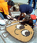 Omplint de flors el dibuix