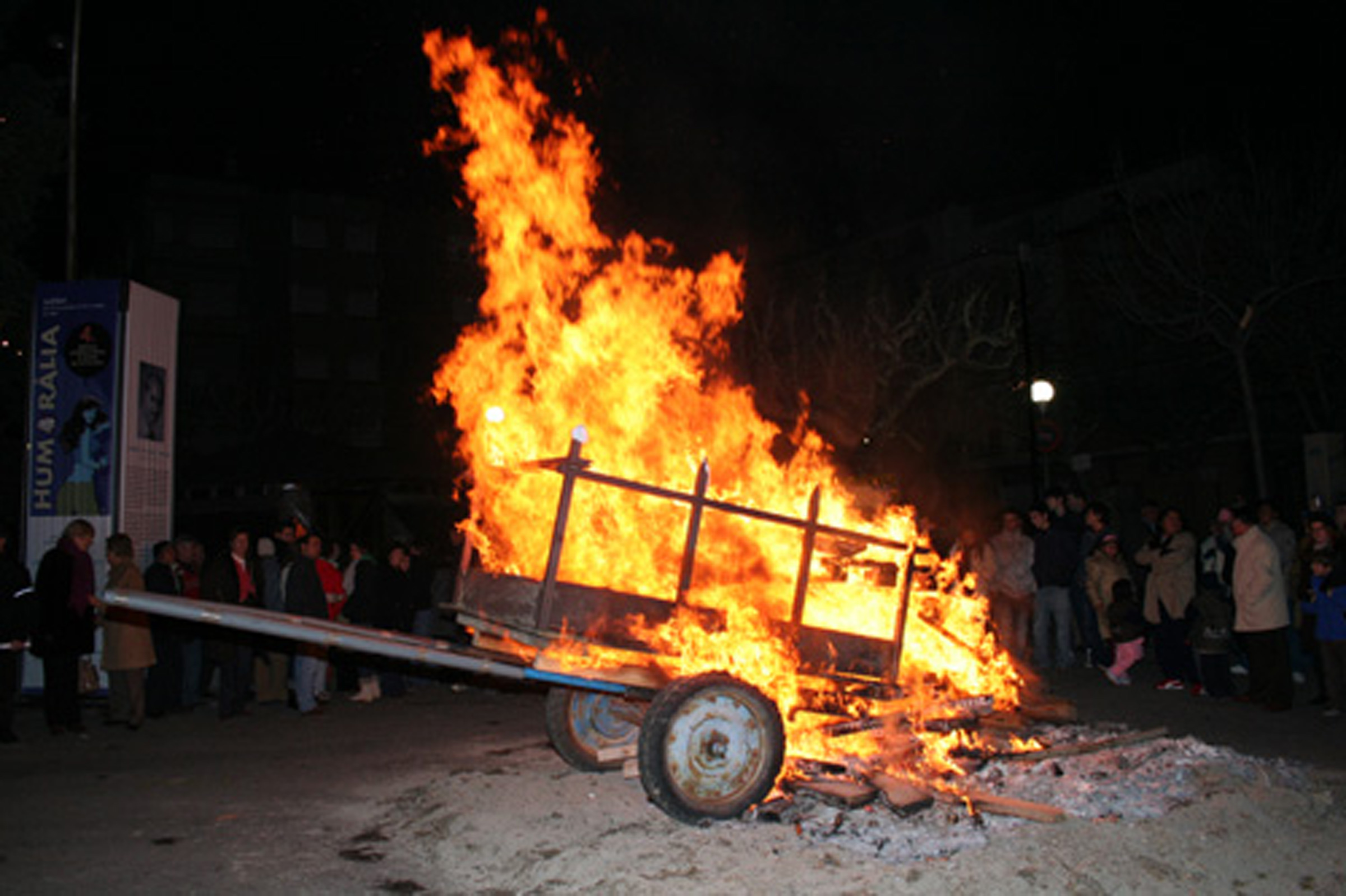 Cremada del carro a Organyà