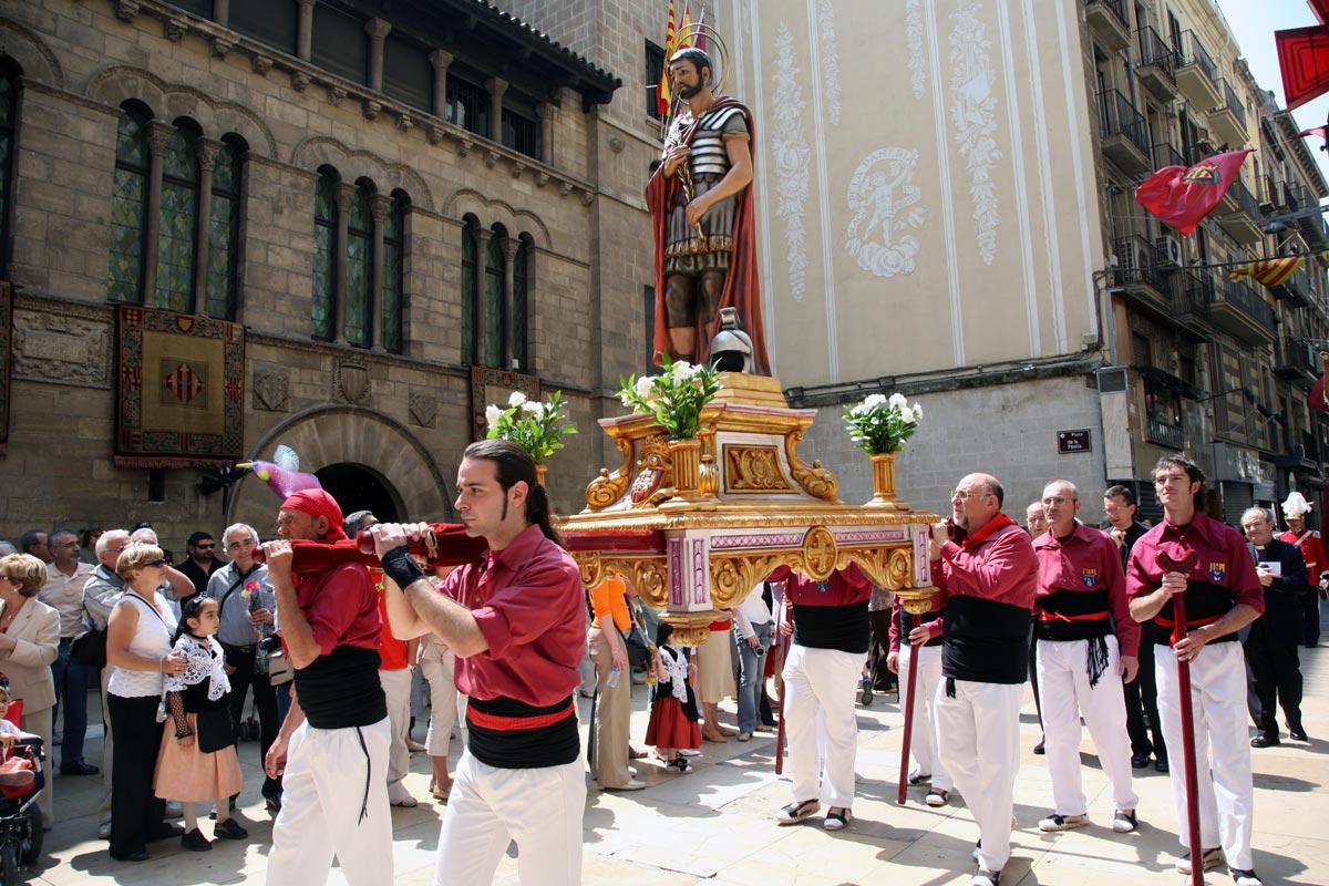 Processó amb la imatge el sant