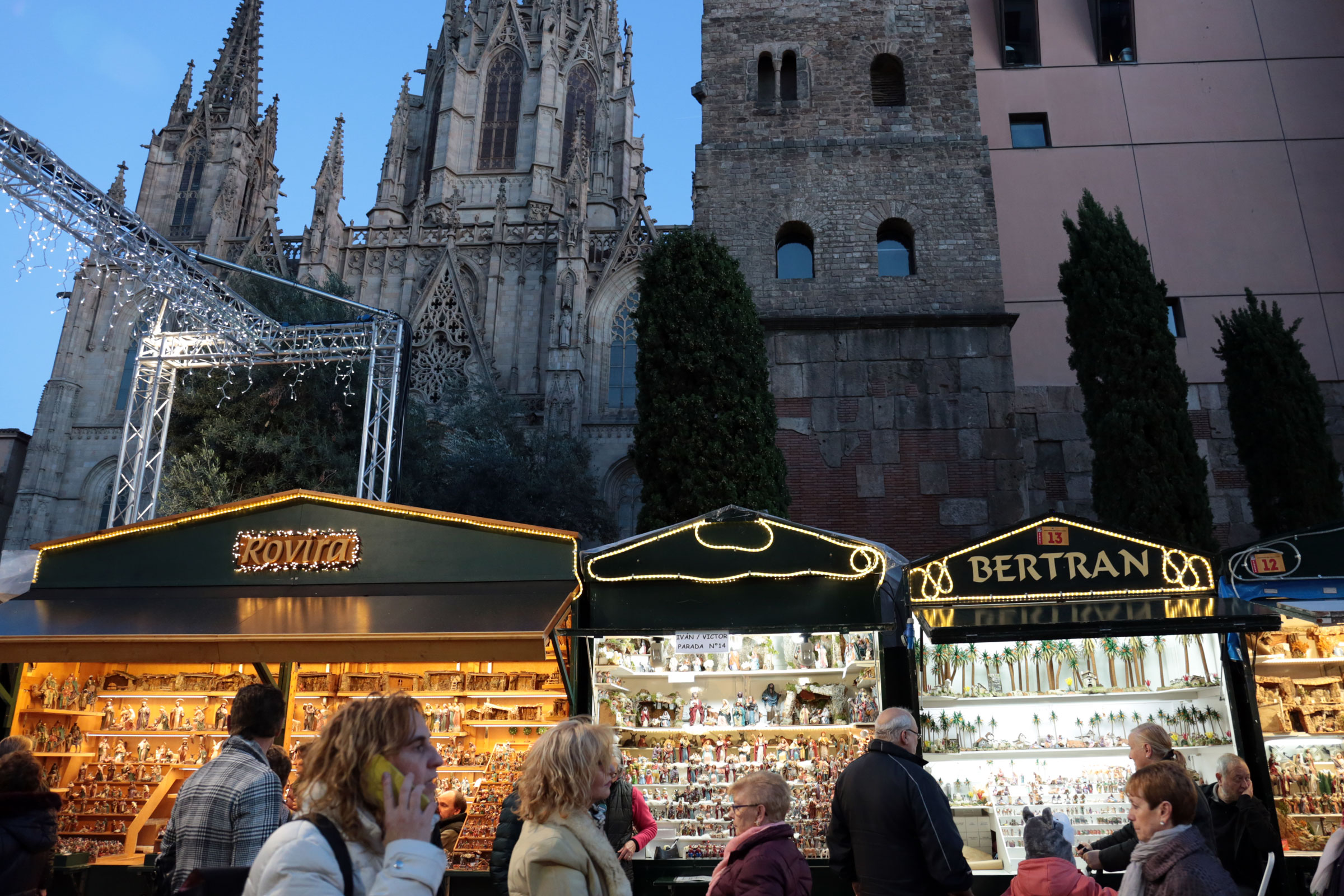 Fira de Santa Llúcia a Barcelona