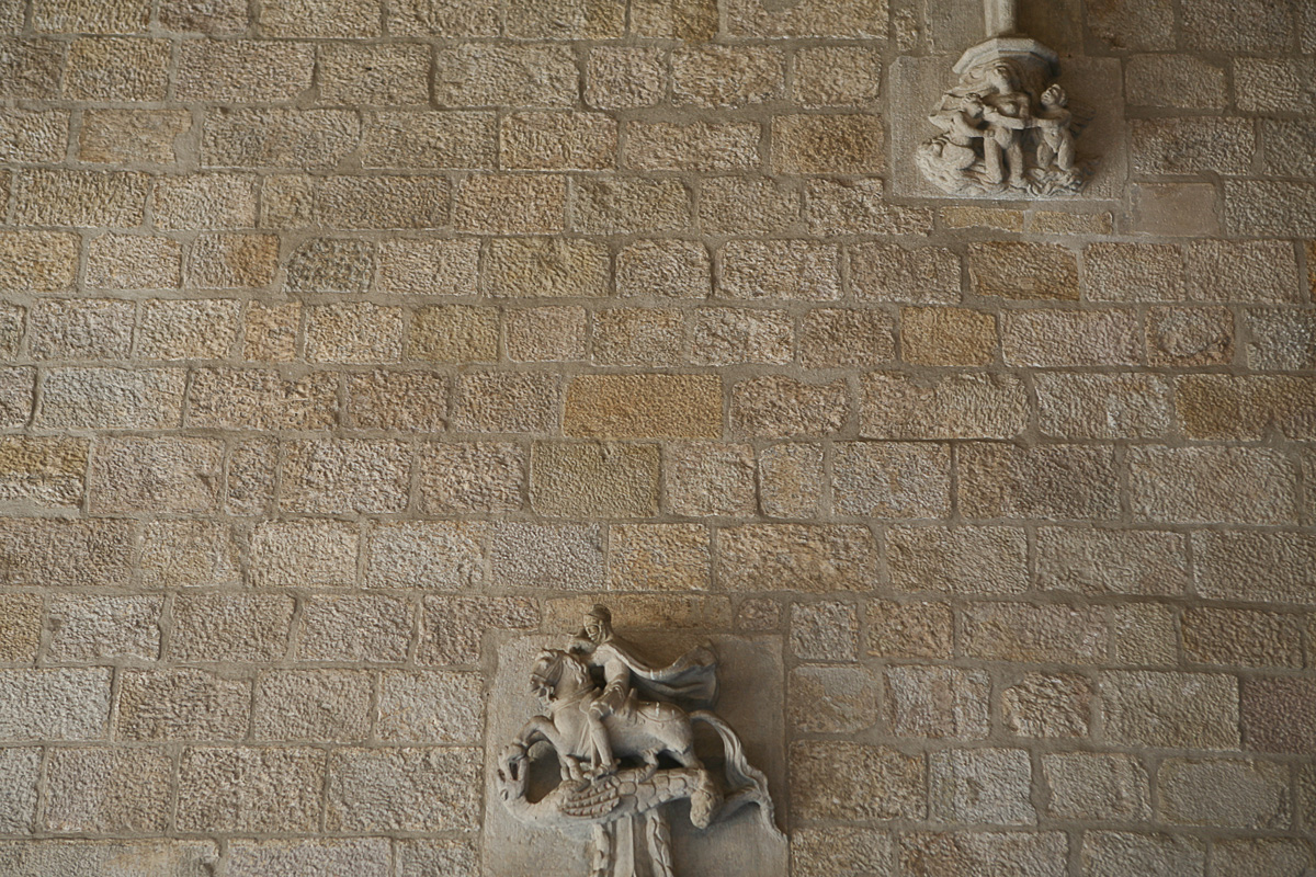 Relleu sobre pedra al Palau de la Generalitat de Catalunya