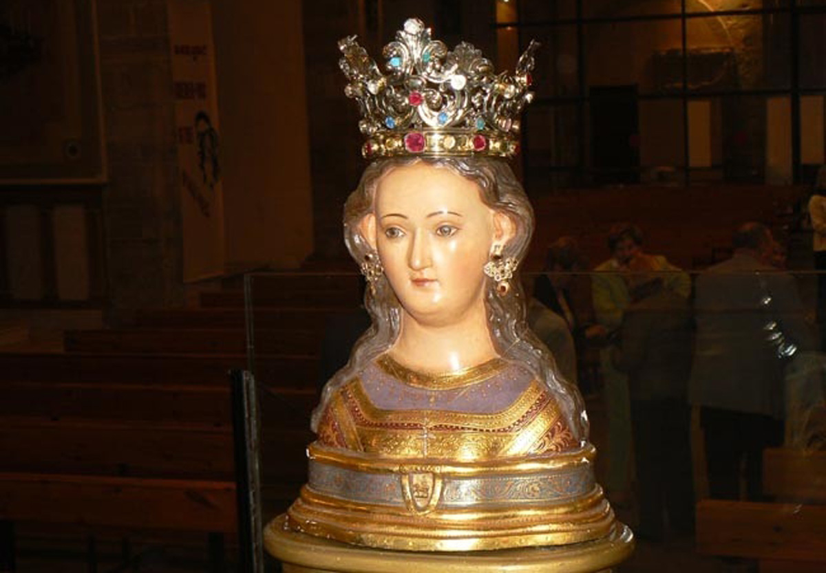 Bust de Santa Calamanda, santa oriünda de Calaf