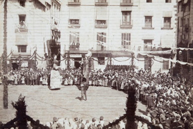 Imatge antiga de les Festes del Tura, d'abans de 1889