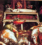 Pintura amb la història de Sant Narcís