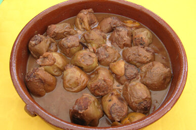 Plat de pomes de relleno