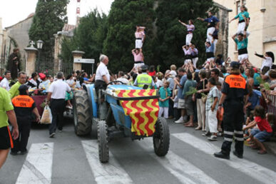 Pilars al pas del carro del sant