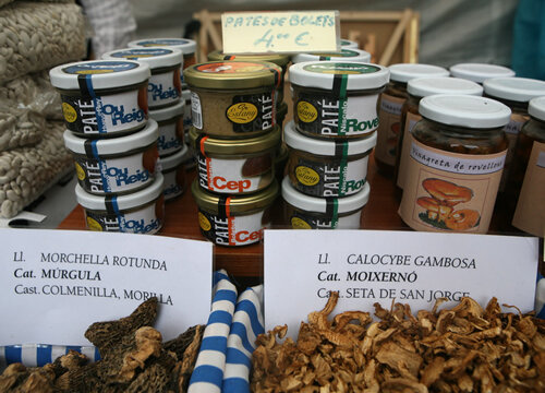 Patés de bolets i bolets en sec