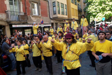 La colla gegantera Fal·lera Gironina ha contribuït en bona mesura a revitalitzar la festa