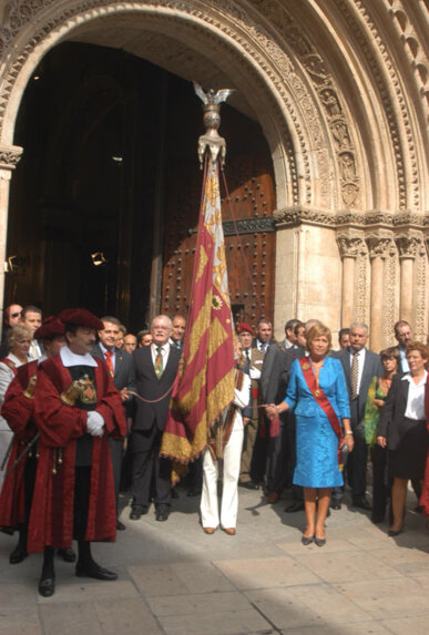 La processó es dirigeix cap a la catedral de València, on s'hi interpreta el càntic 'Te Deum'