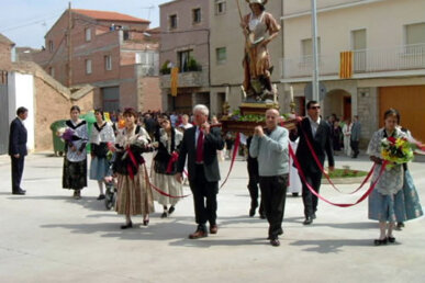 Processó amb la imatge de sant Jordi
