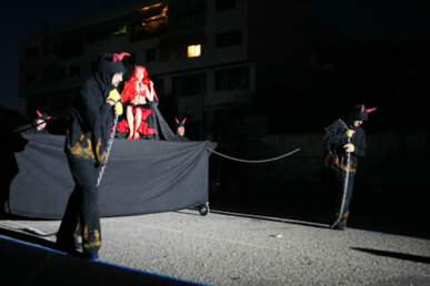 Un moment de l'espectacle pirosatíric del 2009