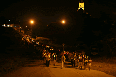 La processó d'anada a l'ermita