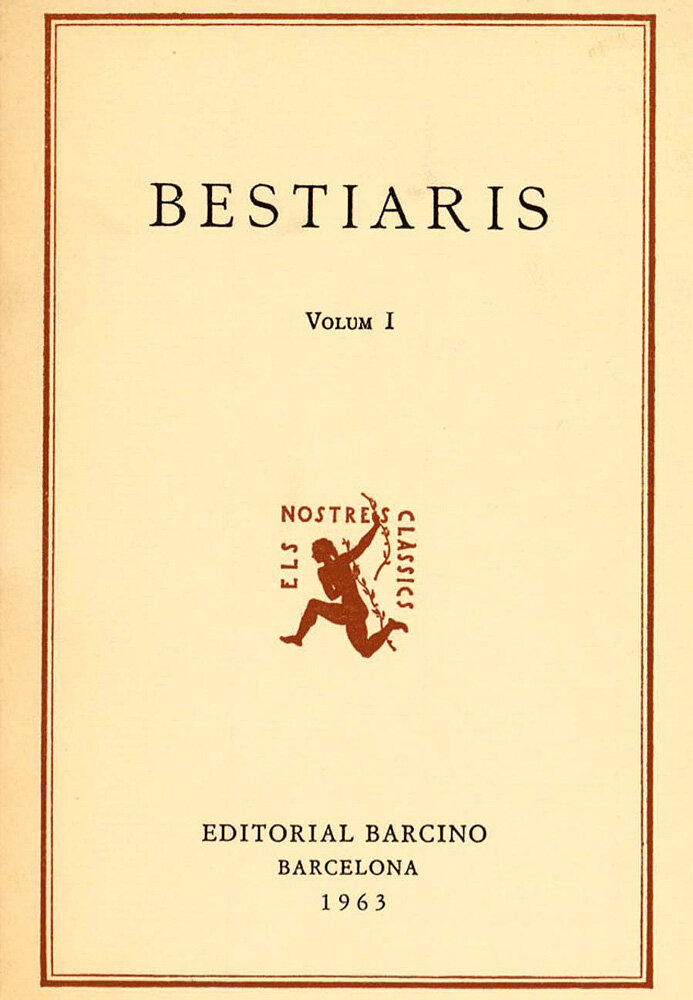 Bestiaris. Volum I