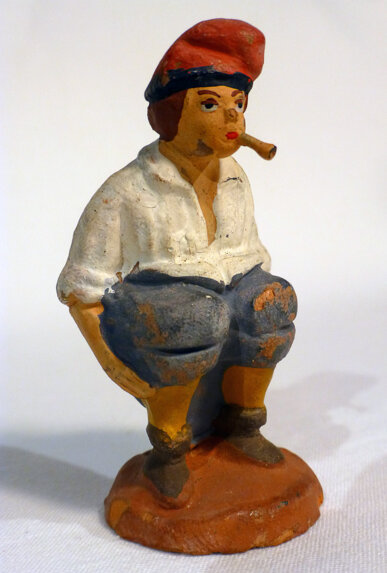 Caganer fumant un cigarro
