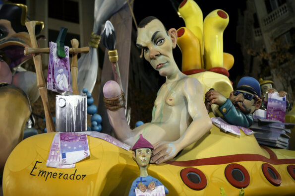 Sàtira a les Falles de València. Foto: Manel Carrera