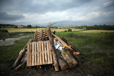 Foguera a Prats de Lluçanès