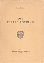Del teatre popular
