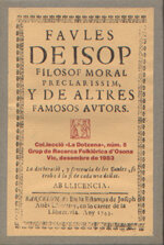 Faules de Isop, filòsof moral preclarissim, y de altres famosos autors