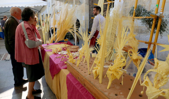 Mercat de palmes i palmons a Elx
