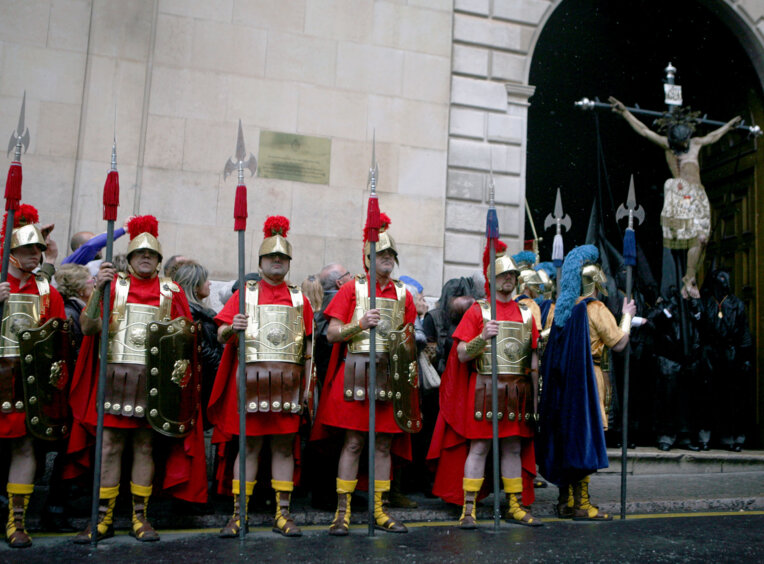 Processó de l'Agonia i Processó de les Tres Gràcies a Reus. Foto: Manel Carrera i Escudé